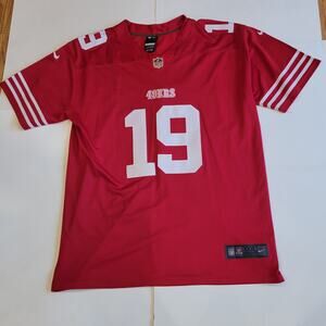 SF 49ers #19 Deebo Samuel Red Stitched Football NFL On Field Jersey Men's XXXL